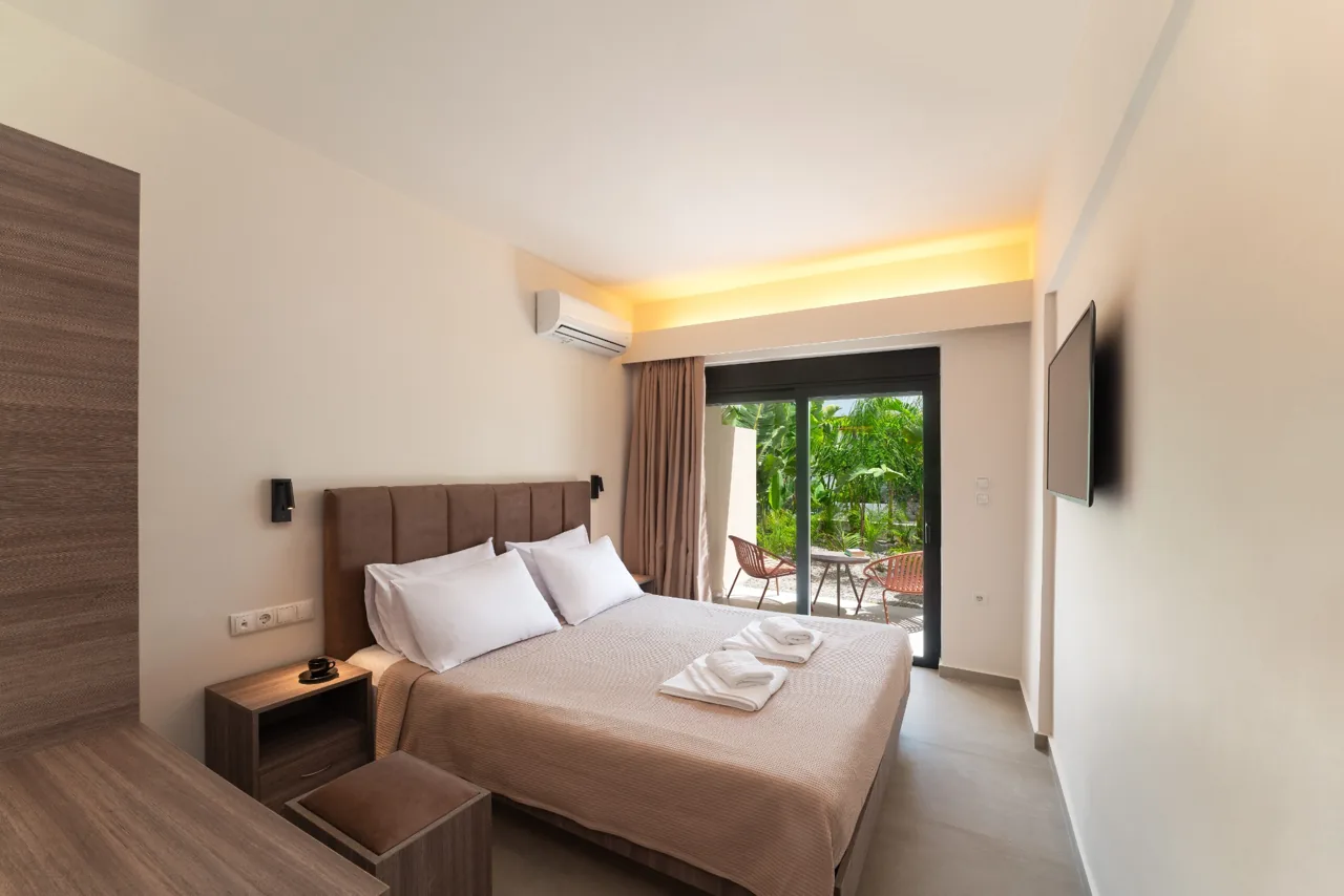 A welcoming double room at Hippocampus